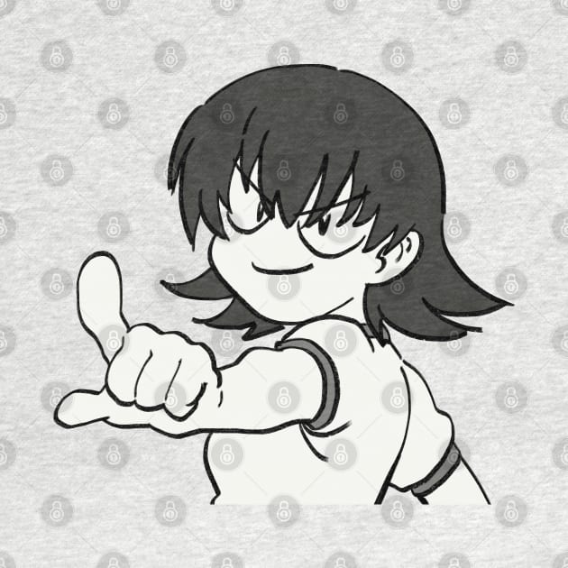 I draw smug tomo pointing / azumanga daioh meme by mudwizard